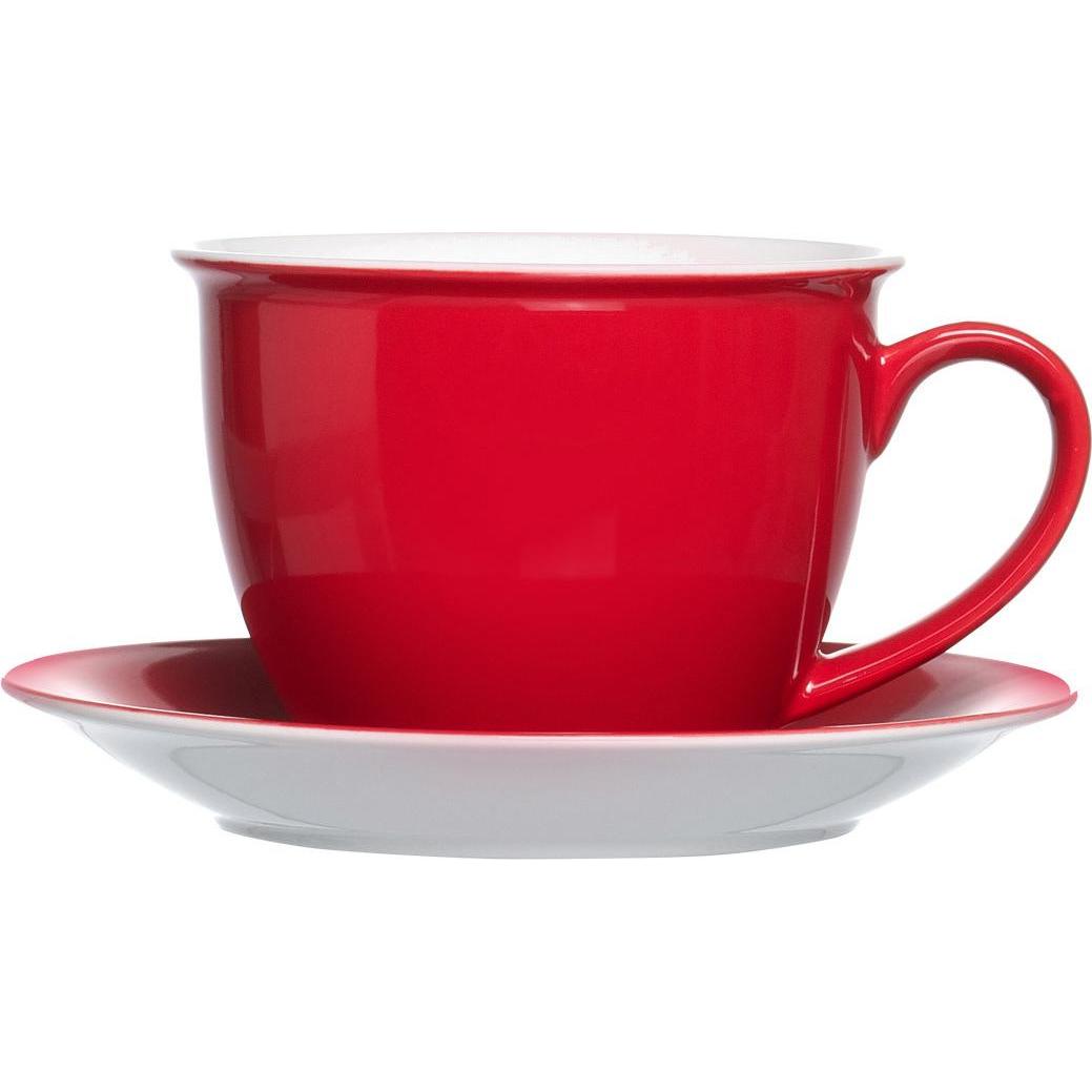 Thumbnail - Ritzenhoff & Breker, Tasse, Milchkaffee Tassen mit Untertassen Doppio (350 ml, 12 x)