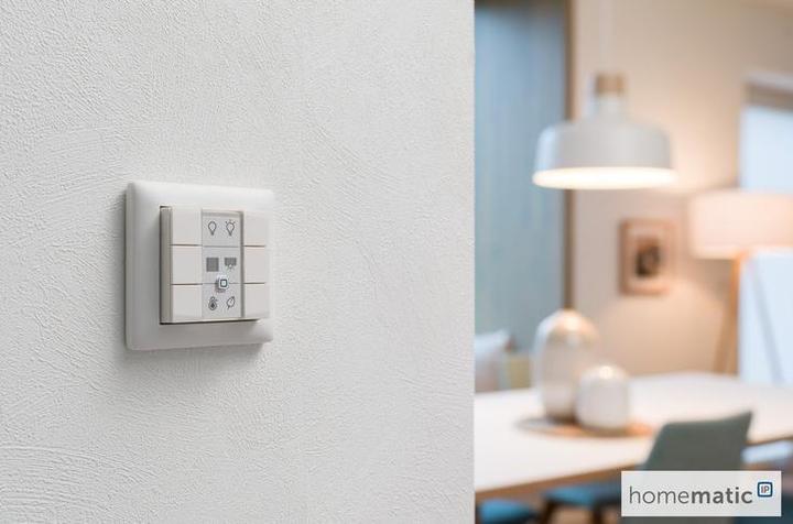Actual product image Homematic IP Wall switch - 6-fold