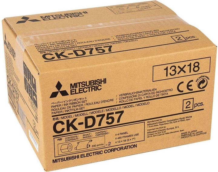 Actual product image Mitsubishi Electric CK-D 757 13x18 cm 2x 230 Prints (127 x 178 mm, 460 pcs.)