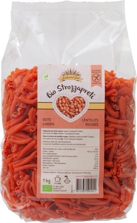 Produktbild Leib und Gut Strozzapreti Rote Linsen BIO (1000 g)