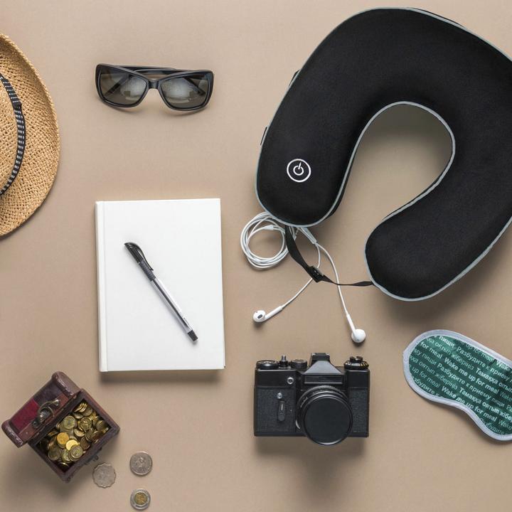 Actual product image Homedics Travel Vibration Massage Neck Pillow