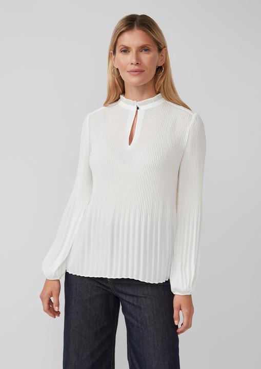 Immagine prodotto s.Oliver Bluse Plissierte Bluse aus Crêpe mit Stehkragen (36)