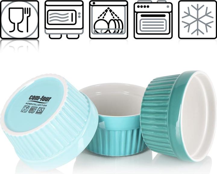 Produktbild Com-four 6er-Set Soufflé-Förmchen (9 cm)