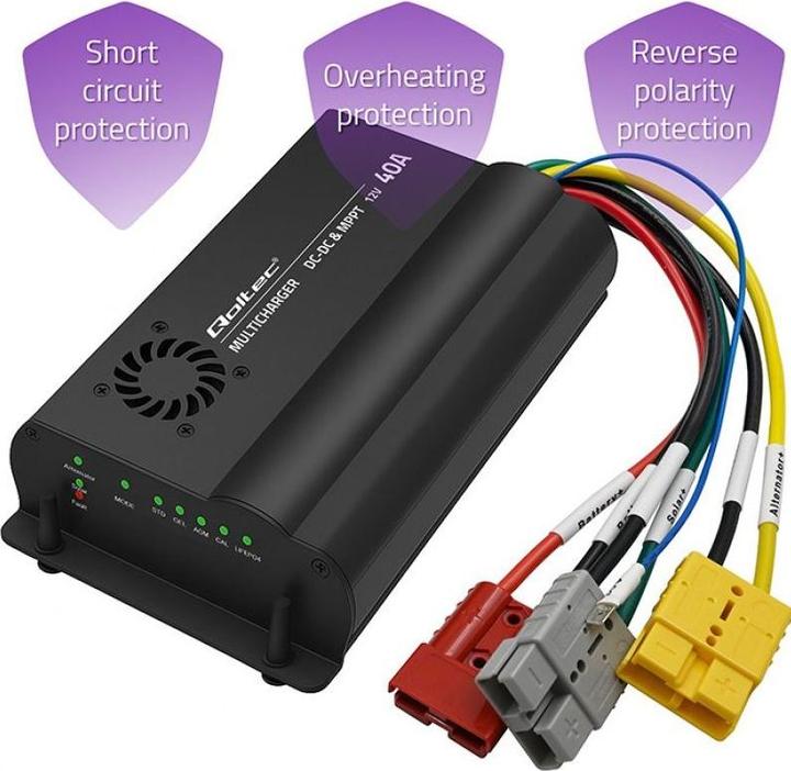 Actual product image Qoltec Ladegerät DC-DC 12V mit MPPT-Regelung 40A