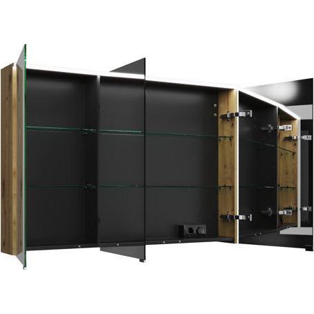 Thumbnail - burgbad, Spiegelschrank, Eqio Spiegelschrank mit horizontaler LED-Beleuchtung, 3 Türen, mittlerer Anschlag links, 12