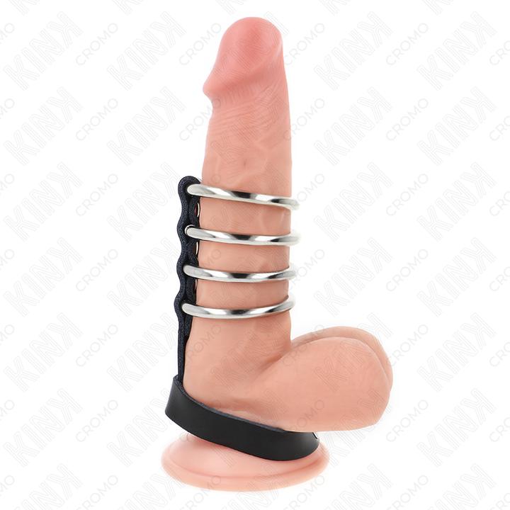 bio kokosöl als gleitmittel Metall Penisring + Peniskäfig + Analplug main image 1