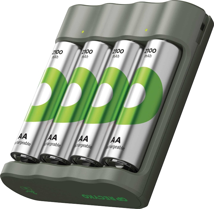 Actual product image GP Batteries Battery Recharger (1 pcs., AA, 2100 mAh, Battery + charger)