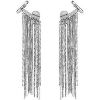 Liu Jo, Ohrringe, Lange Stahlohrringe mit Ketten Lj2783