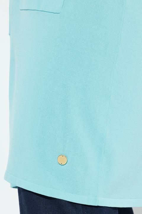 Produktbild Ulla Popken Long-Strickjacke, Stehkragen, offene Form (60)