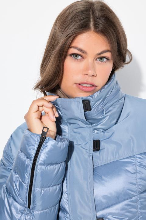 Image du produit Laurasøn Longue veste matelassée à capuche, capuche retroussable et fermeture éclair à double sens (L)