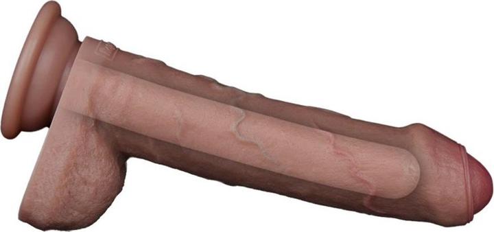 Actual product image Lovetoy Two-layer silicone dildo
