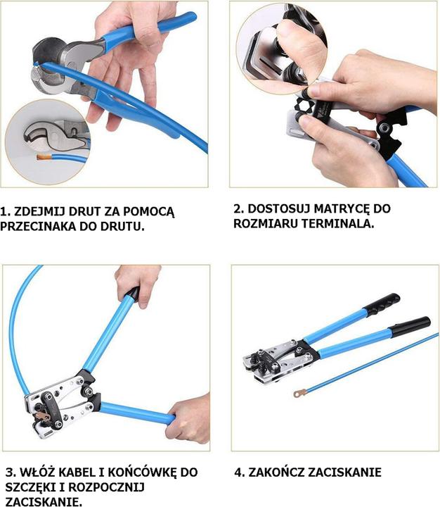 Produktbild LP Crimping tool for large cable outlets 60el. E6080 (400 mm)