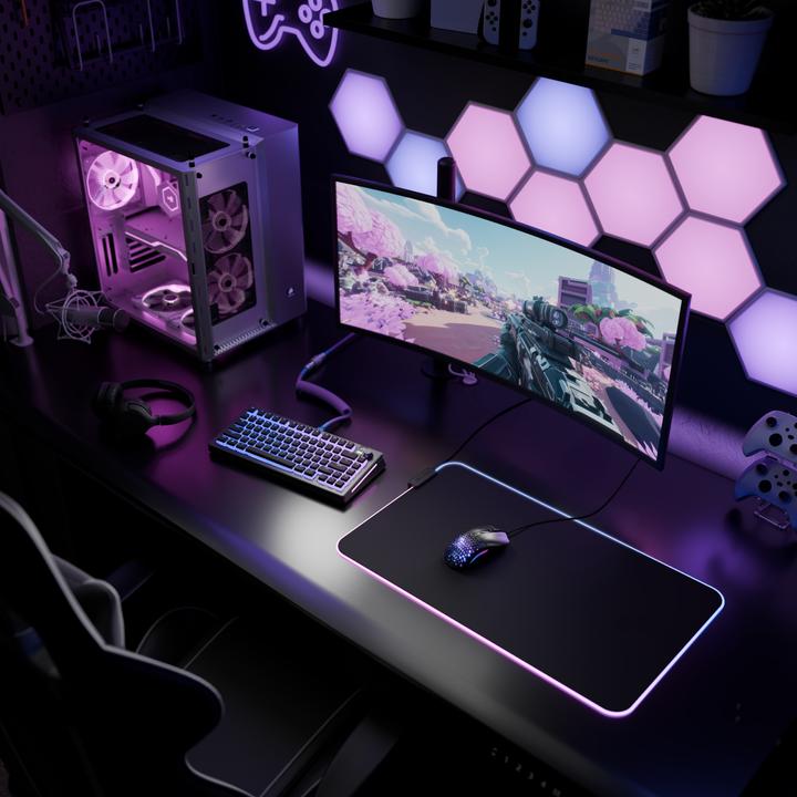 Actual product image Glorious Mouse Pad 2 GLED XL Extended Black (XL)