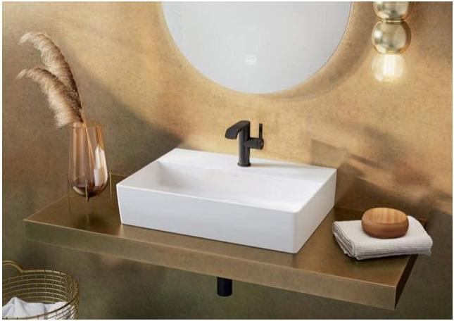 Produktbild Villeroy & Boch V&B Waschtisch MEMENTO 2.0 600x420mm o ÜL f 3-L Arm stone white C+ (420 mm, 600 mm)