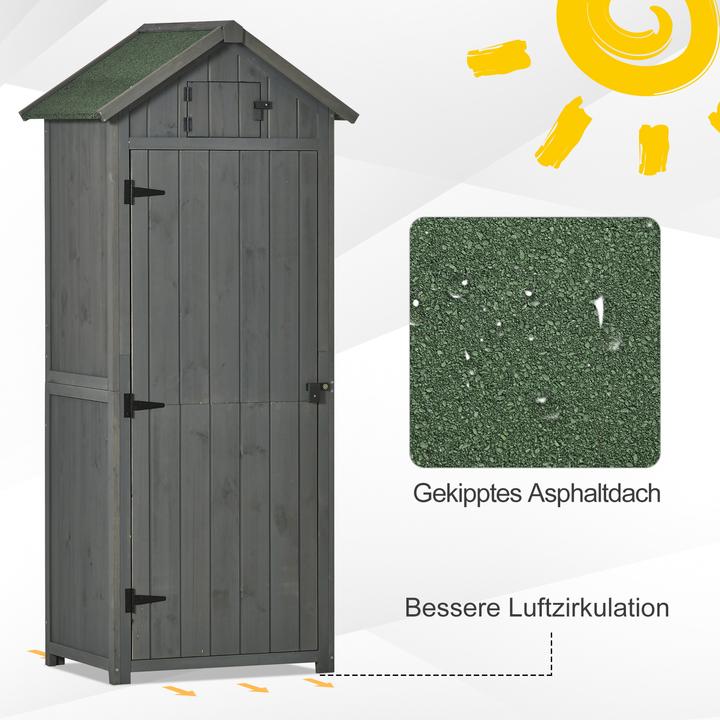 Produktbild Outsunny Gerätehaus mit Regalböden