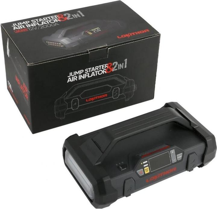 Image du produit Lokithor Démarreur Jump et pompe à air (2000 A, 20000 mAh)