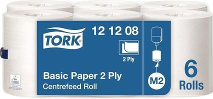 Produktbild Tork Basic Centrefeed Wischpapier Weiss M2 Mehrzweckpapierhandtücher - 6er-Pack