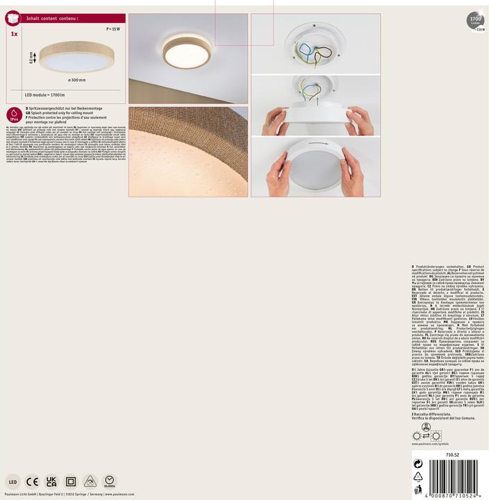 Produktbild Paulmann LED Panel Cosara (1700 lm)