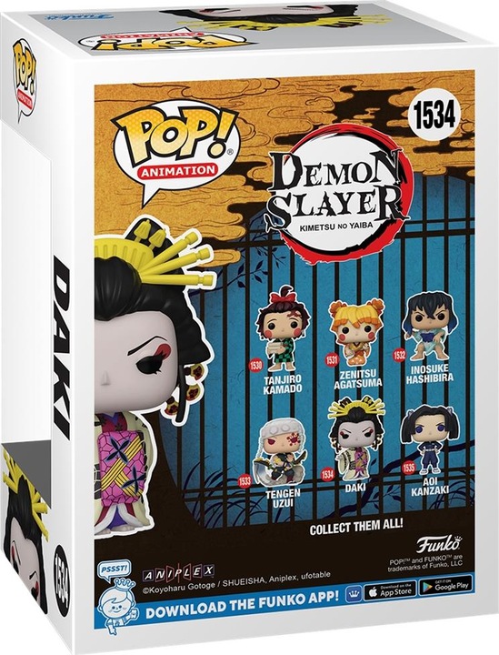 Produktbild Funko Demon Slayer: Kimetsu no Yaiba POP! Animation Figur Daki 9 cm