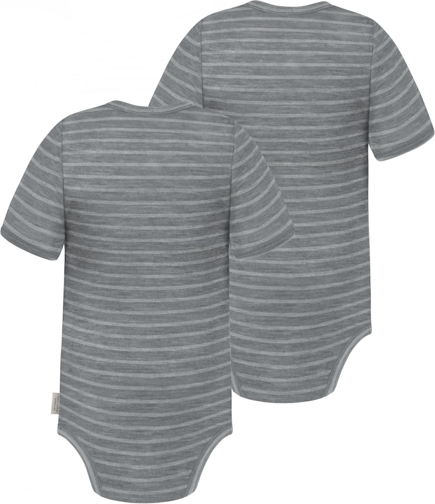 Produktbild Normani 2er Set Baby Merino Body Kurzarm „Tauranga" - 9285 (80)
