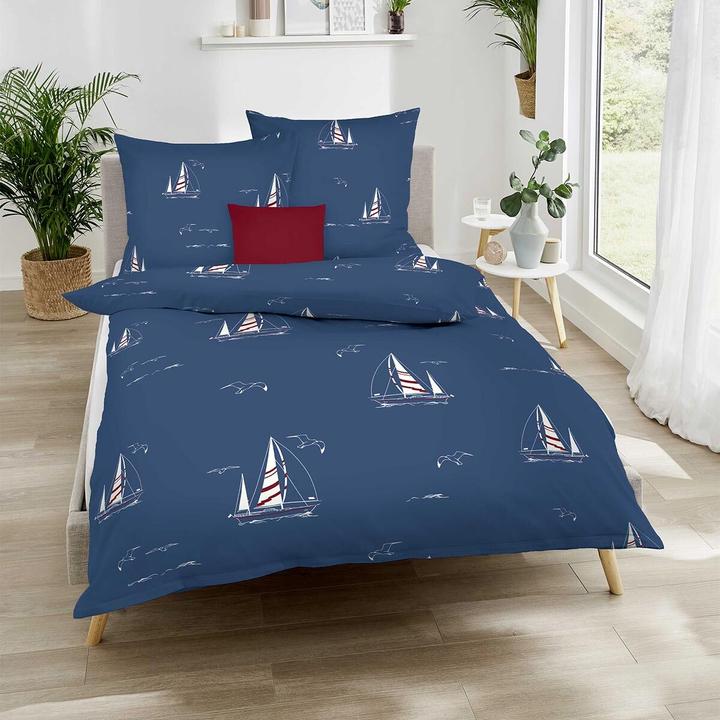 Actual product image Kaeppel Bettwäsche Yacht marine (Bedding set, 135x200 cm + 80x80 cm)