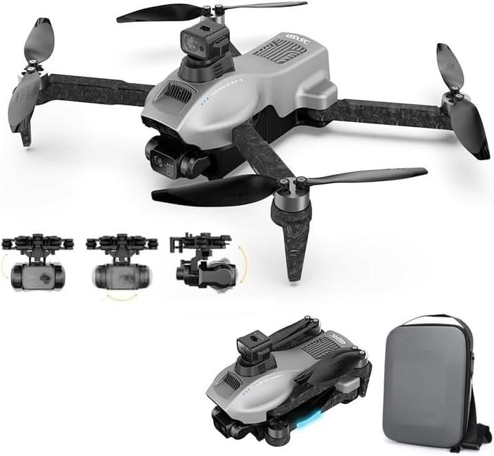 Produktbild Luxwallet Nocchi Fly-High 5 Ghz WiFi GPS Drone - Laser Obstacle Avoidance - 3 Axis Gimbal Drone 4K Camera Dron