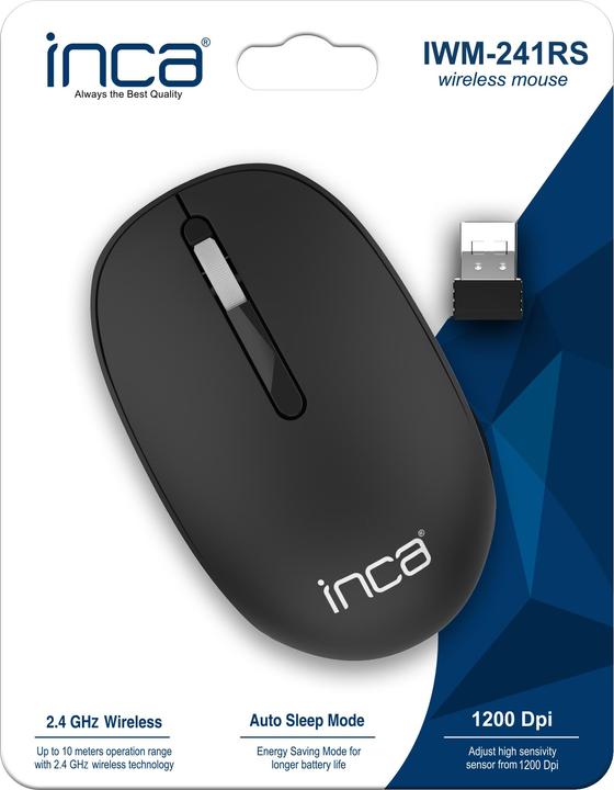 Actual product image Inca Mouse IWM-241RS CANDY DESING 3D, - Black (Wireless)