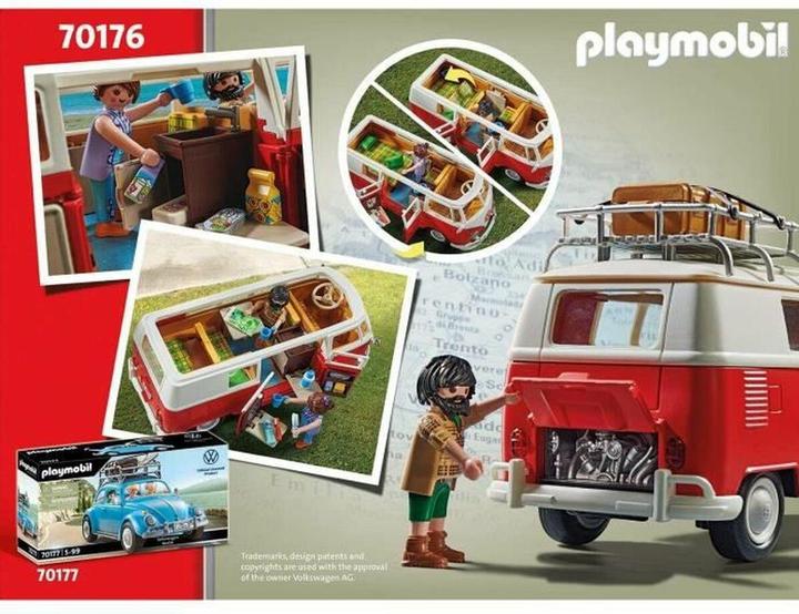 Image du produit Playmobil Volkswagen T1 Camping Bus (70176, Voiture populaire Playmobil)