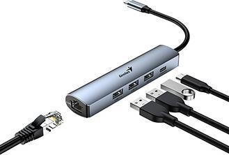 Produktbild Genius UH-545 Eisengrau (USB-C, 4 Ports)
