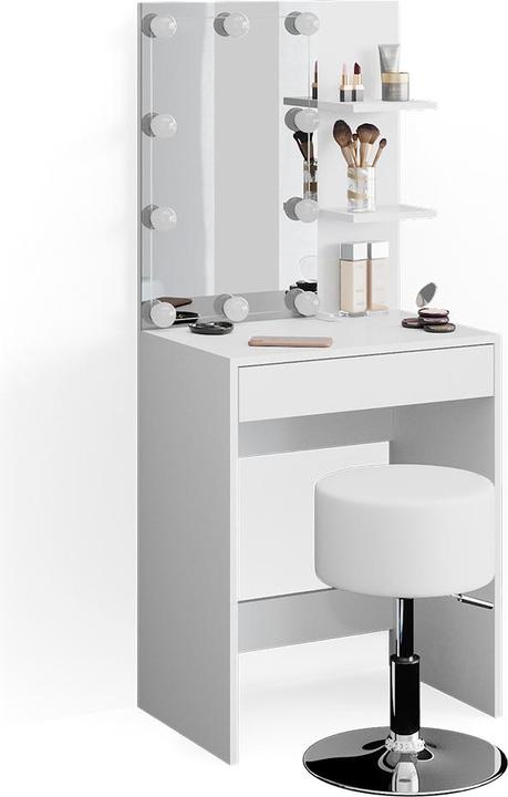 Actual product image Vicco Isabelle with LED lighting and stool (60 x 40 x 140 cm)