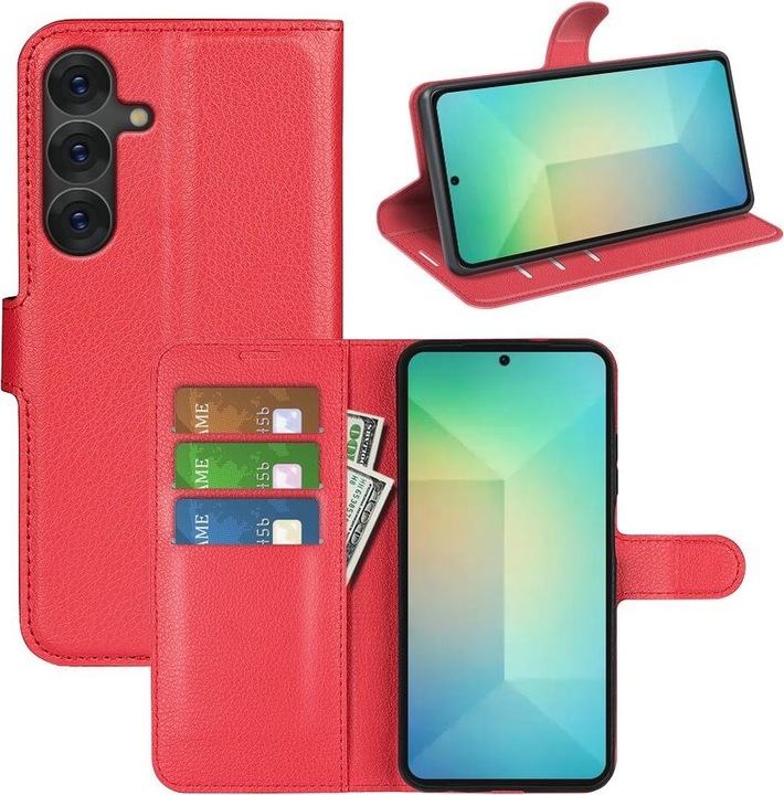 Produktbild Cover-Discount Galaxy S25 - Leder Etui Hülle (Samsung Galaxy S25)
