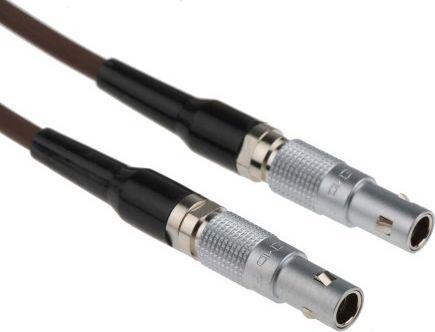 LEM Male LEMO 00 to Male LEMO 00 Coaxial Cable, 50 Ohm, 2m (50 dB)