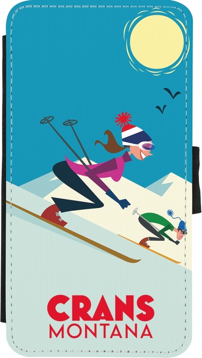 Actual product image PhoneLook Cover Wallet black Crans-Montana Ski Downhill (Apple iPhone X, Apple iPhone XS)