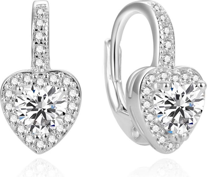 Actual product image Beneto Romantic earrings in the shape of hearts AGUC1756 for kids