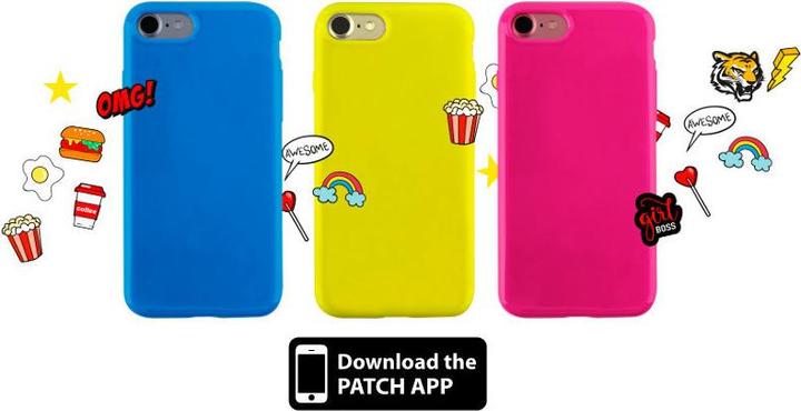 Produktbild Puro Patch Mania – Samsung Galaxy A3 (2017) Hülle, Set mit 5 Aufklebern (gelb) (Samsung Galaxy A3 (2017))