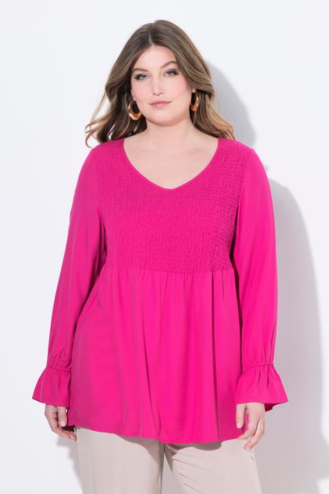 Produktbild Miamoda Bluse, A-Linie, elastisch gesmokte Büste (48)
