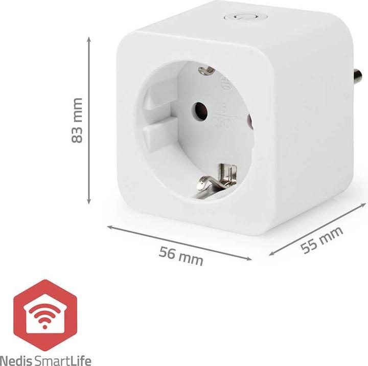 Produktbild Nedis SmartLife Smart Stecker Zigbee 3.0 | Leistungsmesser | 3680 W | Hybrid (CEE 7/7) | 0 - 55 °C |