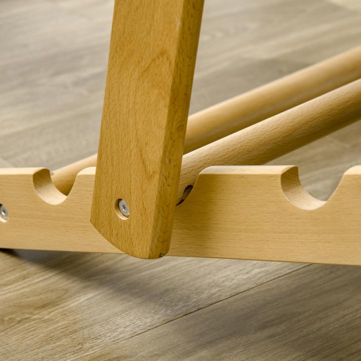 Image du produit Homcom Relaxsessel Buchenholz, Schaumstoff Braun