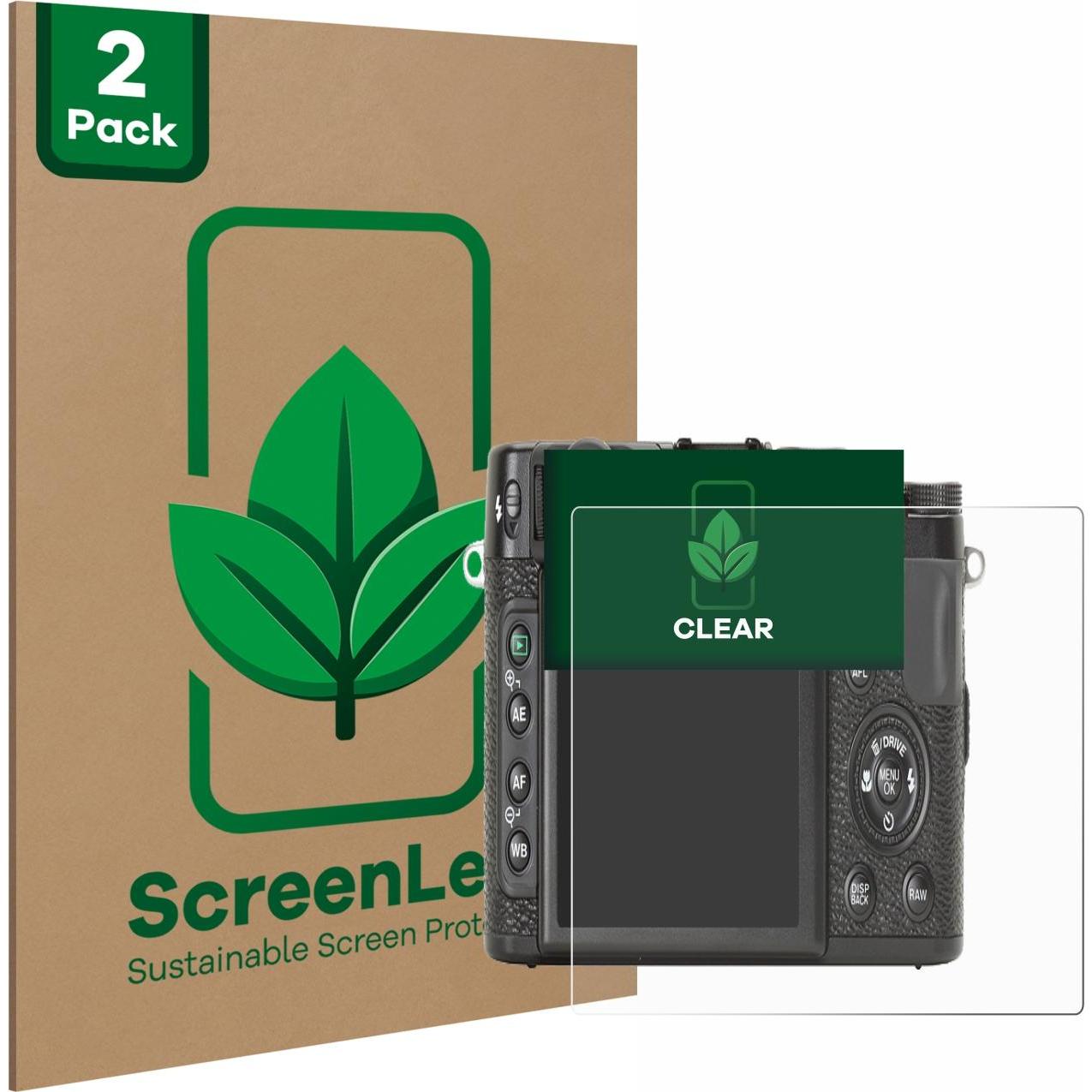 ScreenLeaf Schutzfolie nachhaltiger Displayschutz Displayschutzfolie Folie Klar Transparent (Displayschutz), Kameraschut...