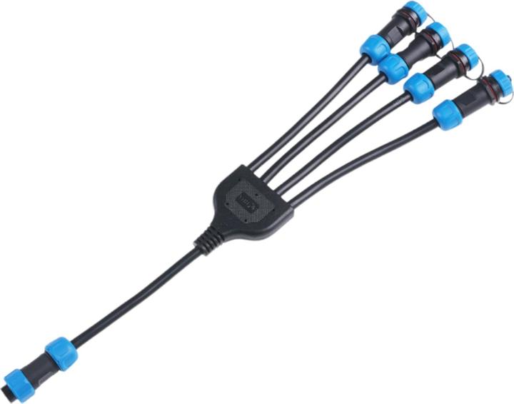 Actual product image Seeed Studio Sensecap RS485 Modbus 1to4 splitter IP68