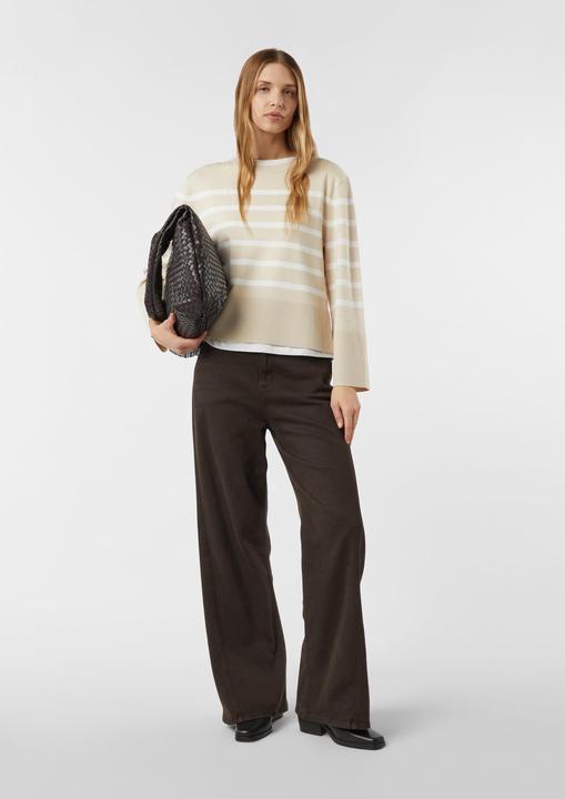 Produktbild Comma Strickpullover Moderner Strickpullover mit Kimono-Ärmeln und platzierten Streifen (40)