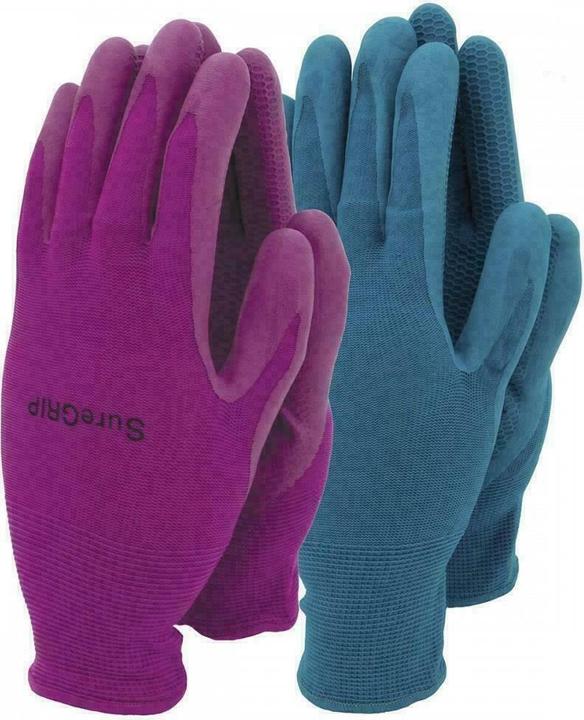 Produktbild Universal Textiles GartenHandschuhe Sure Grip 2erPack Latexbeschichtet Polyester Nitril (One Size)