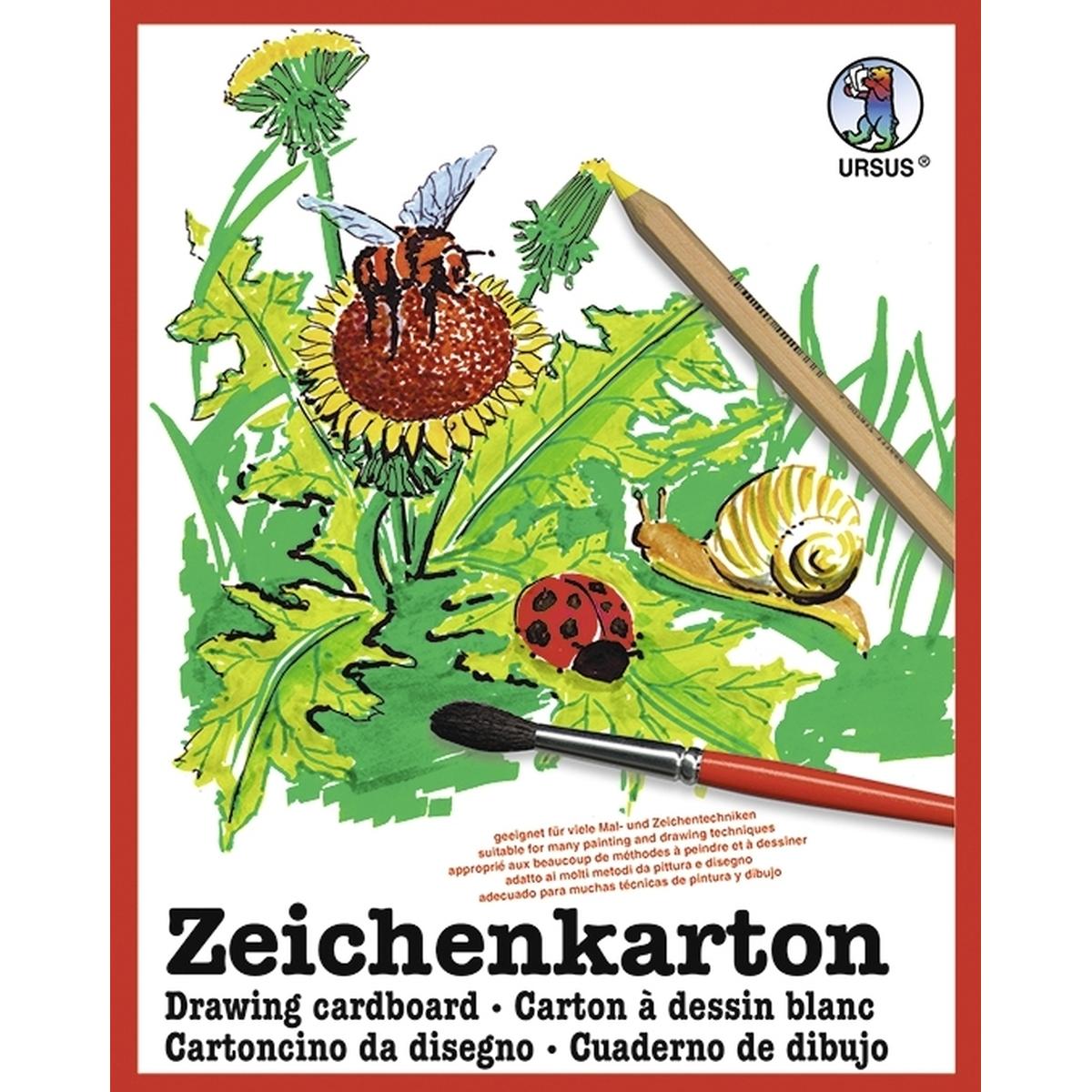 Thumbnail - Ursus, Bastelpapier, Zeichenkarton 200g/qm A2 VE=25 Bogen (200 g/m², 1 x)
