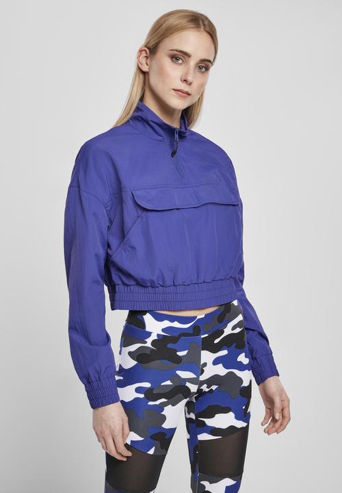 Produktbild Urban Classics Ladies Cropped Crinkle Nylon Pull Over Jacket (S)
