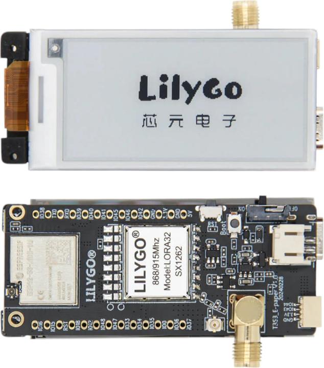 Actual product image Lilygo Lora T3S3 E-Paper ESP32-S3 868Mhz SX1262