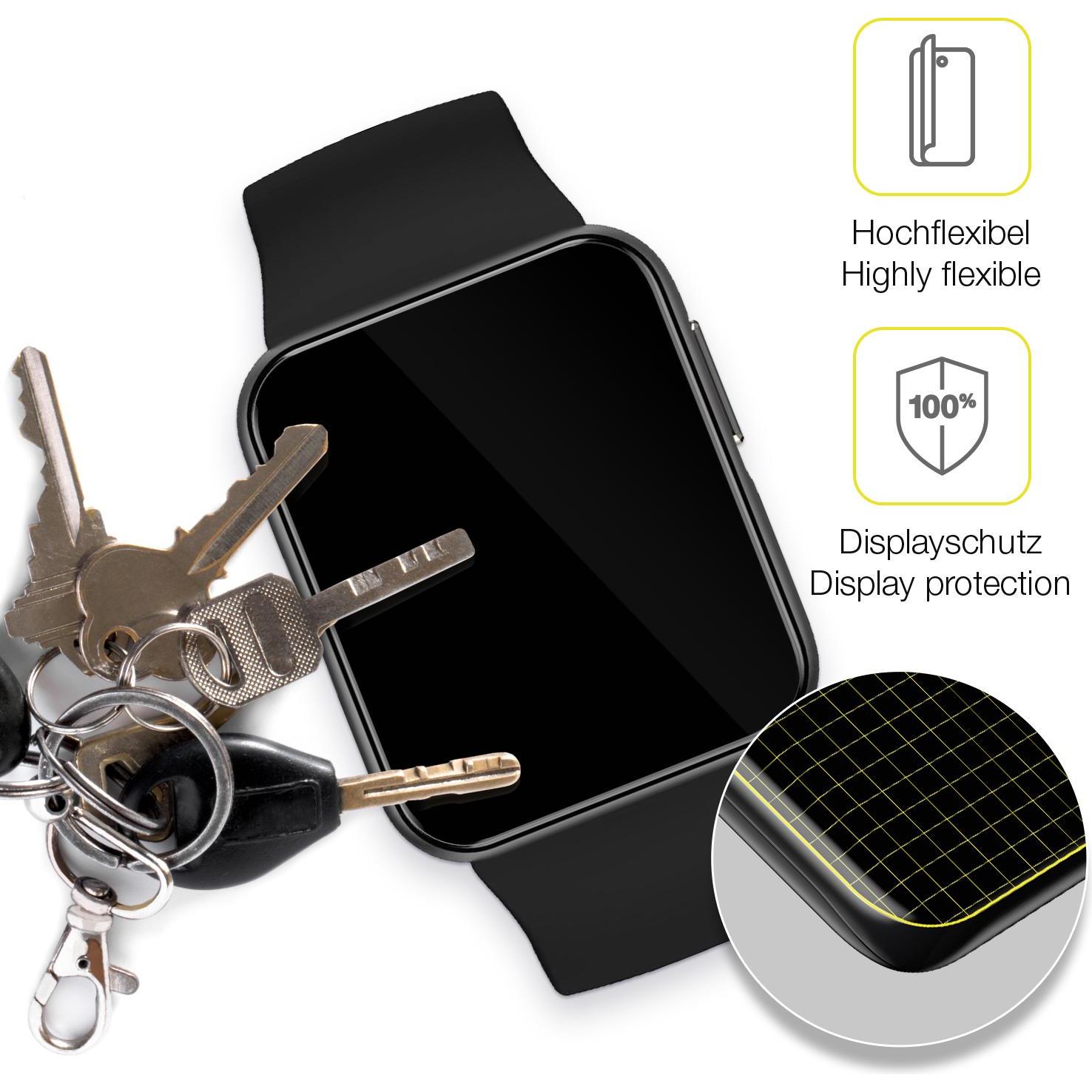 Thumbnail - Dipos Displayschutzfolie Full-Cover 3D, Smartwatch Schutzfolie, Transparent