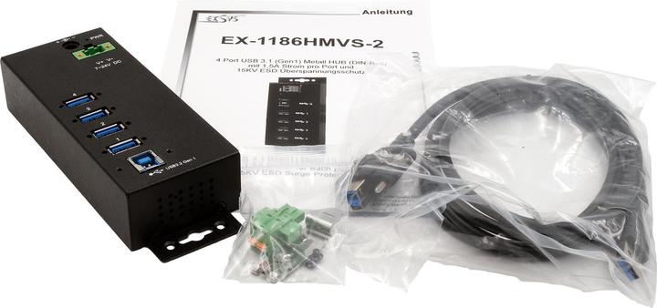 Produktbild Exsys USB-Hub EX-1186HMVS-2 (USB-B, 4 Ports)