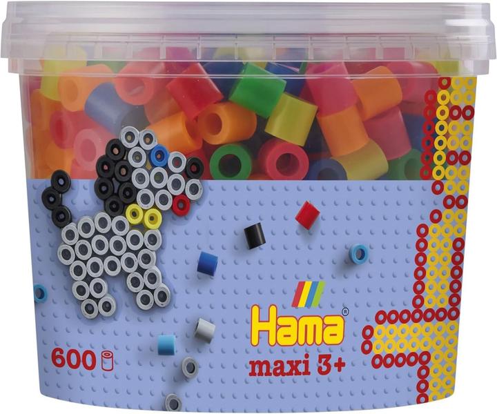 Produktbild Hama Perlen Strijkkralen Maxi in Bak - Neonmix (051), 600st.