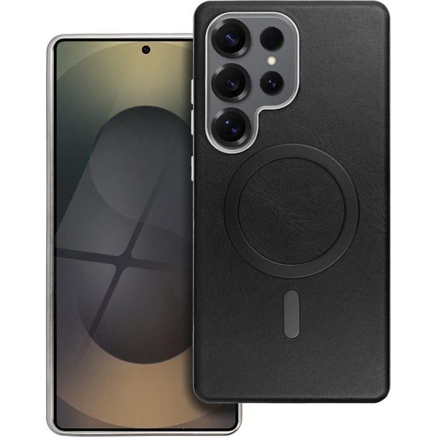 OEM Back panel cover GENTLEMAN MAG COVER Case compatible with MagSafe for SAMSUNG A26 black (Samsung Galaxy A26), Cover smartphone, Nero