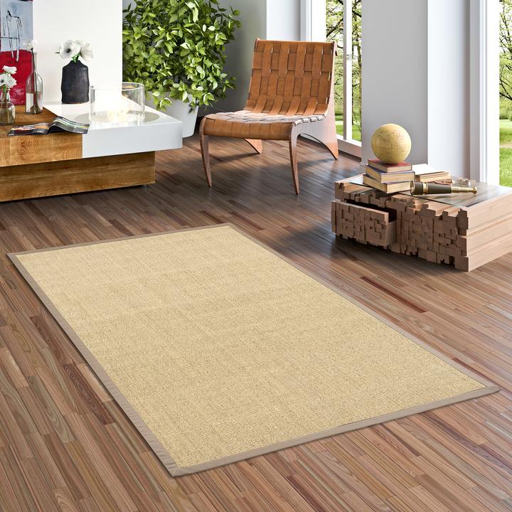 Immagine prodotto Pergamon Tappeto Sisal Natura Classic con bordo (150 x 150 cm)